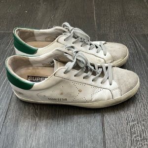 Golden Goose Deluxe Brand Superstar Low size 40 white green